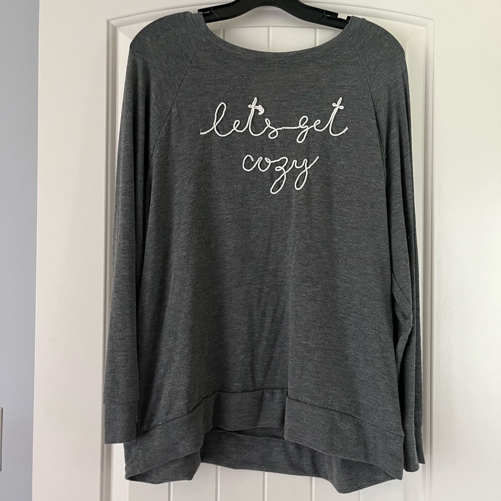 “Let’s Get Cozy” sweatshirt